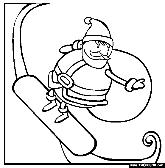 Santa coloring #19, Download drawings