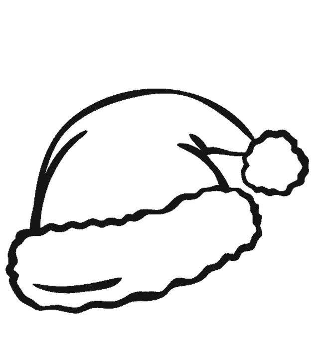 Santa Hat coloring #10, Download drawings