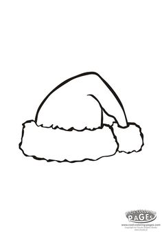 Santa Hat coloring #11, Download drawings