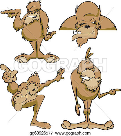 Sasquatch clipart #2, Download drawings