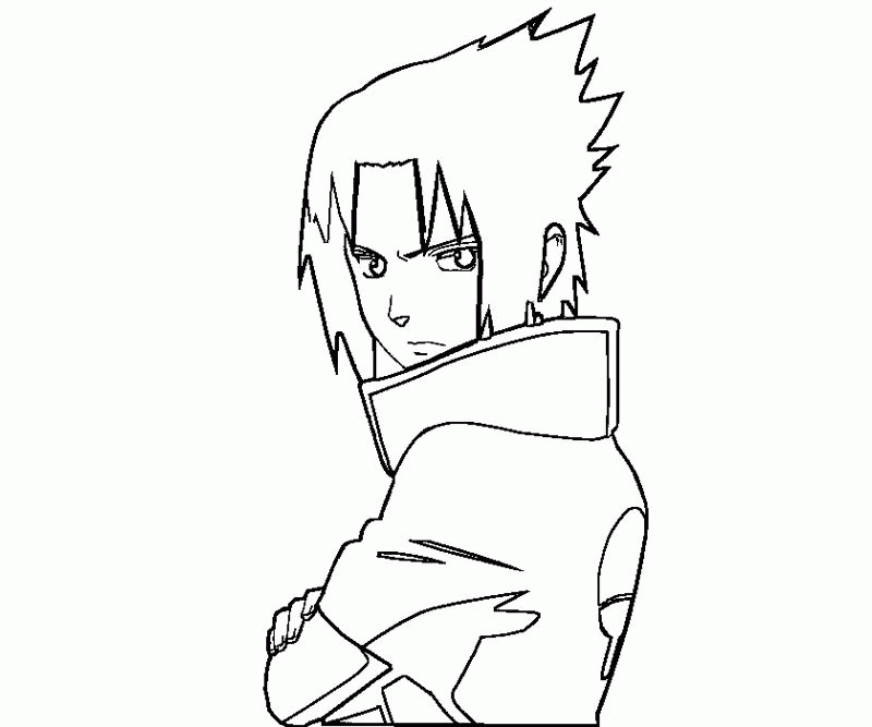 Sasuke Uchiha coloring.