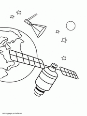 Satellite coloring #9, Download drawings