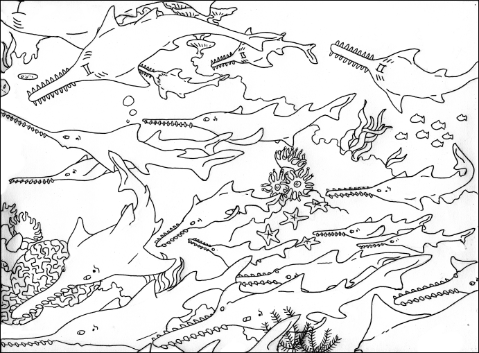 Sawfish coloring #16, Download drawings