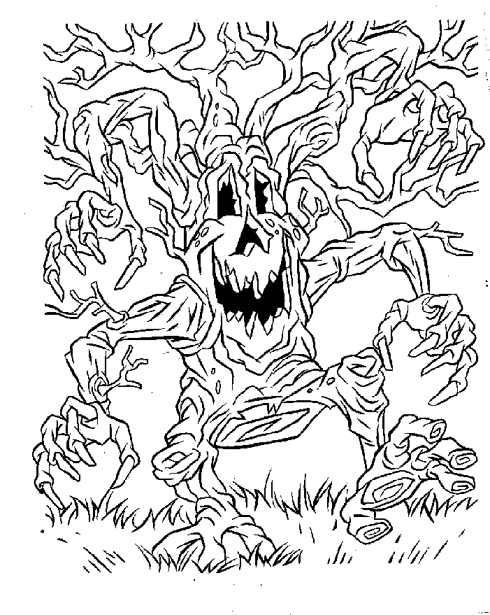 Scary coloring #12, Download drawings