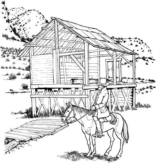 Shed coloring #9, Download drawings