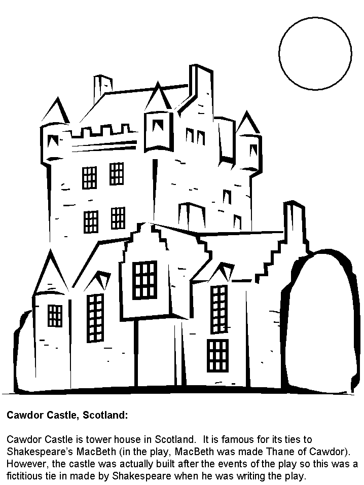 Scotland coloring #12, Download drawings