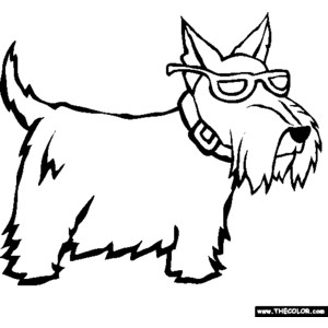 Scottish Terrier  coloring #18, Download drawings