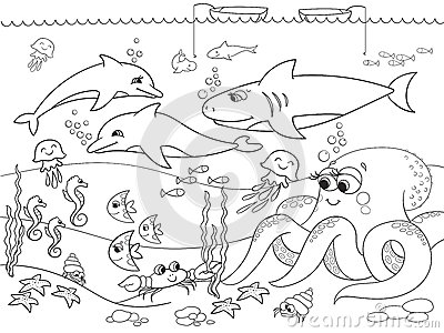 Sea Bed coloring #11, Download drawings