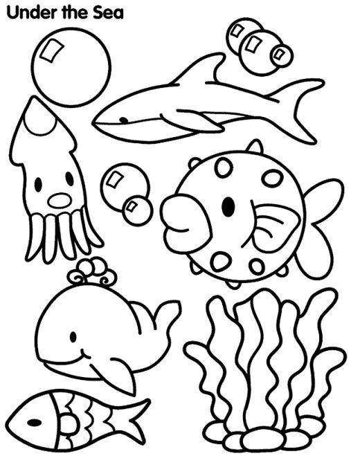 Sea coloring #4, Download drawings