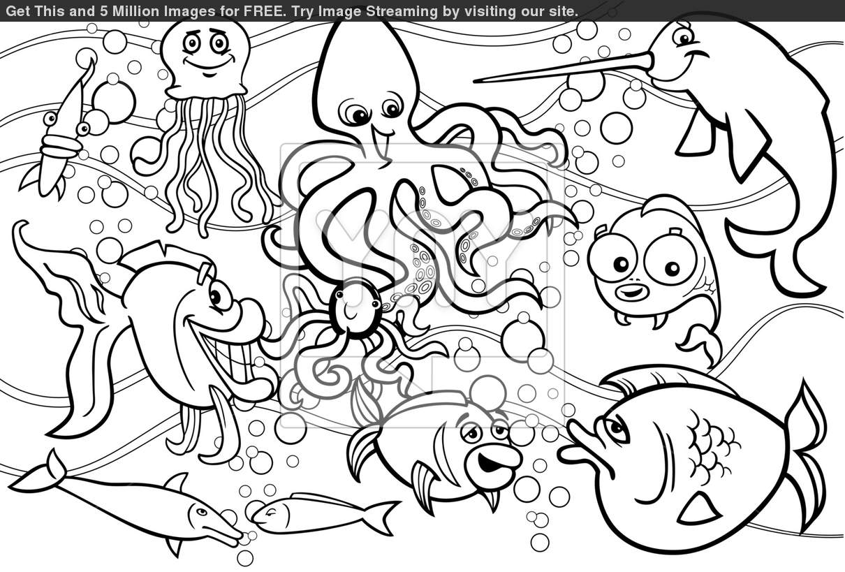 Sea coloring #8, Download drawings
