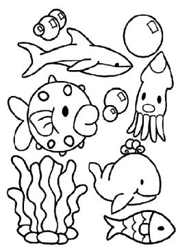 Sea Life coloring #14, Download drawings