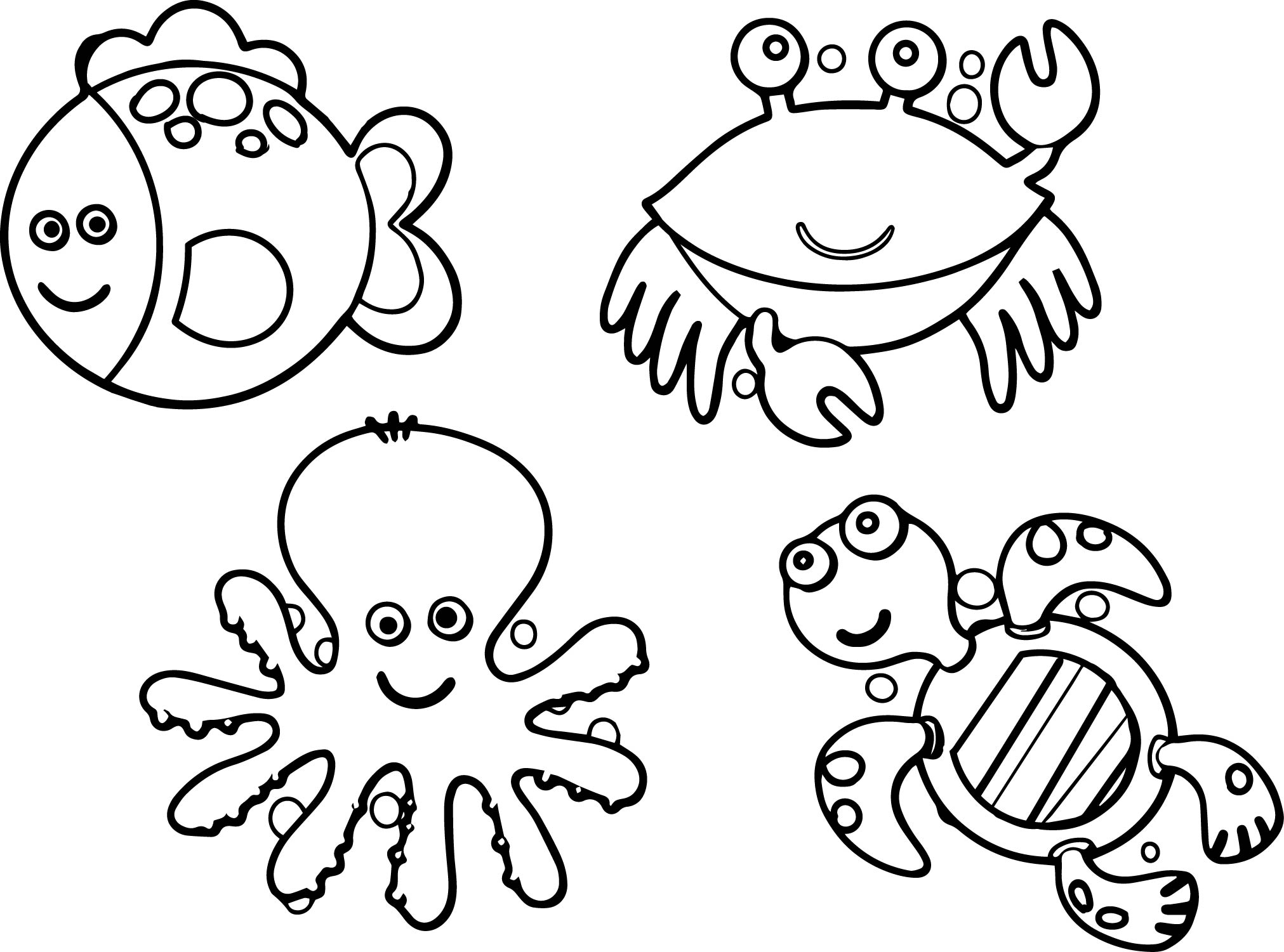 Sea Life coloring #4, Download drawings