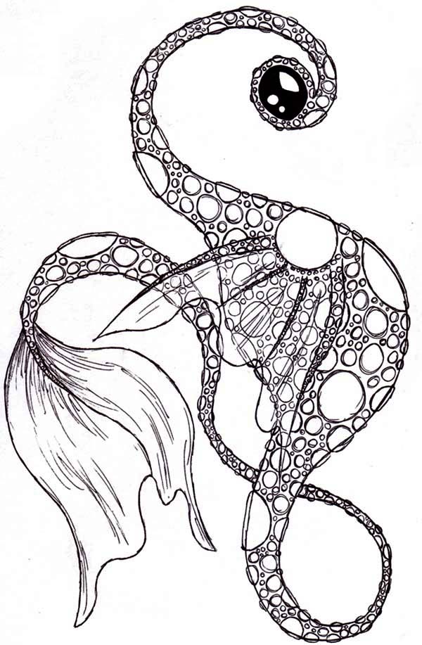 Sea Monster coloring #10, Download drawings