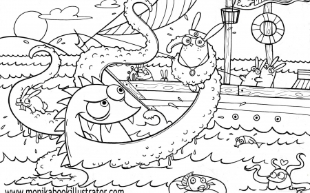 Sea Monster coloring #16, Download drawings