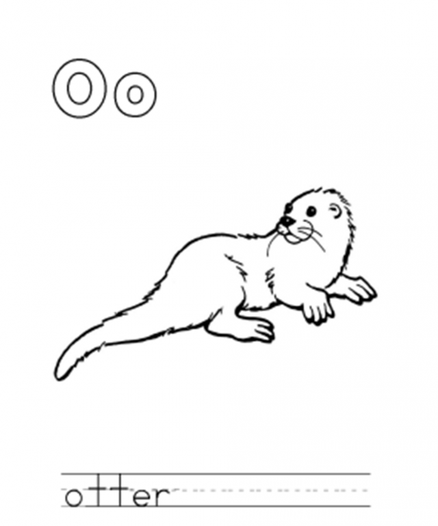 Sea Otter coloring #4, Download drawings