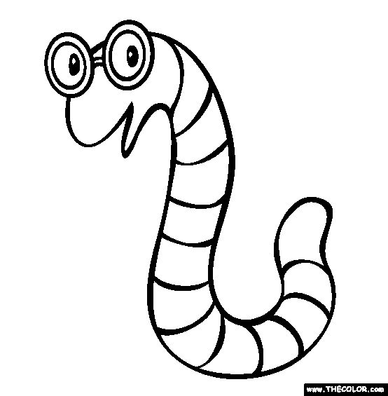Worm coloring #20, Download drawings