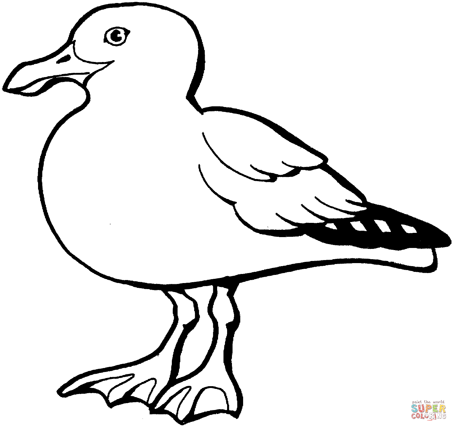 Seagull coloring #18, Download drawings
