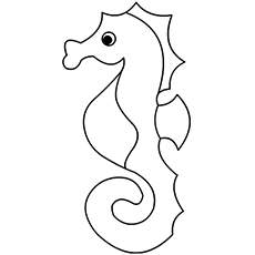 Seahorse coloring #20, Download drawings