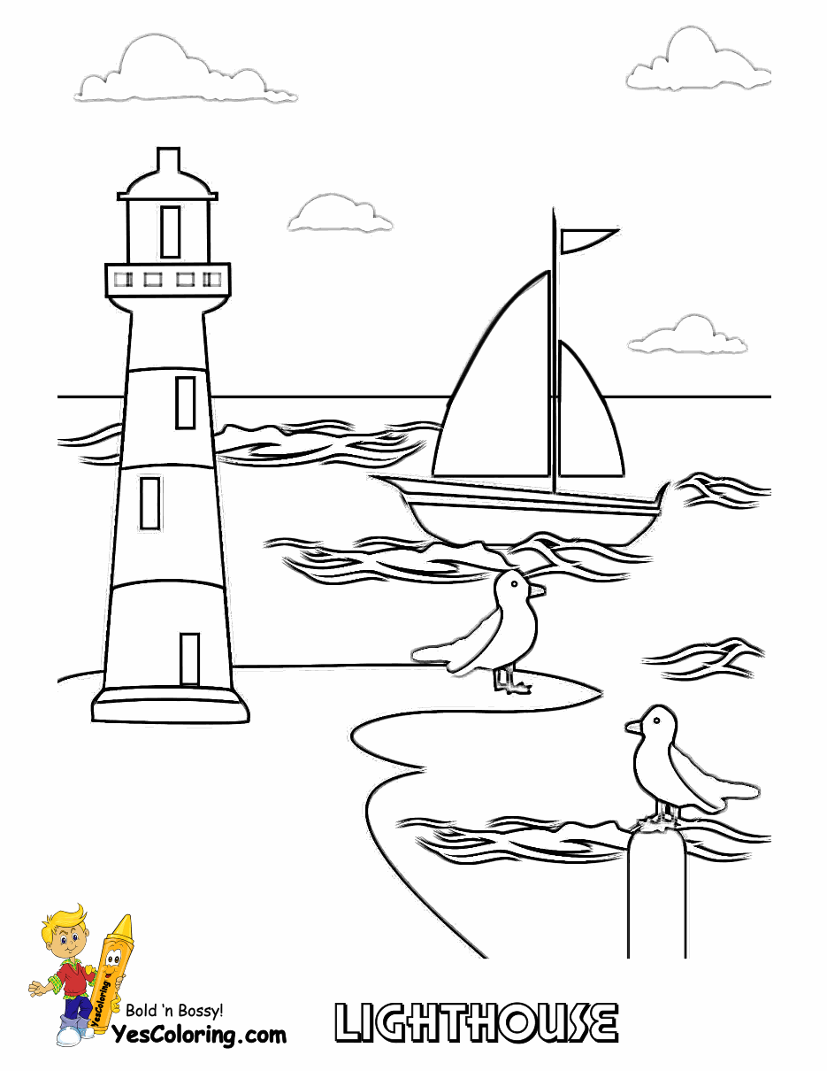Seascape coloring #20, Download drawings