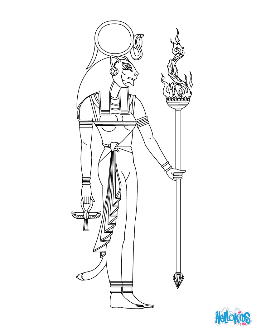Sekhmet (Deity) clipart #8, Download drawings