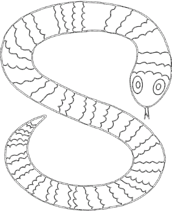 Serpent coloring #3, Download drawings