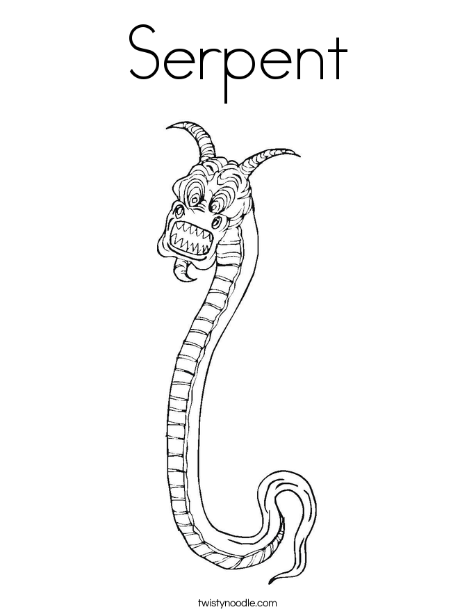 Serpent coloring #12, Download drawings