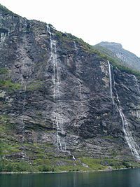 Seven Sisters Waterfall, Norway coloring #1, Download drawings