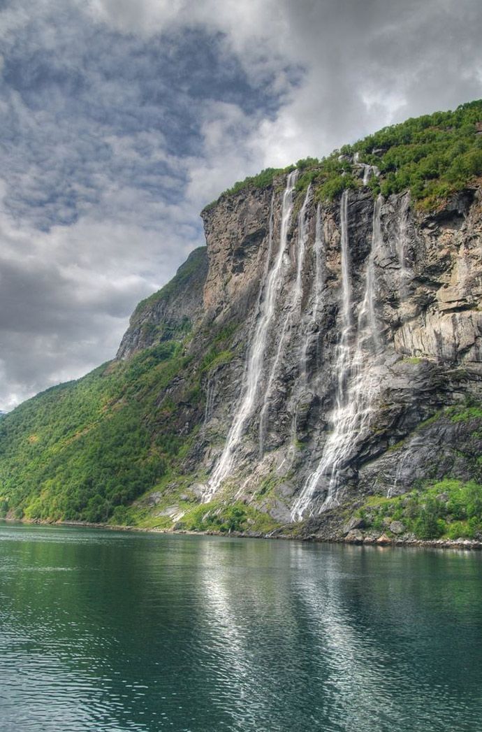 Seven Sisters Waterfall, Norway coloring #9, Download drawings