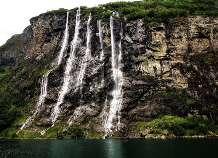Seven Sisters Waterfall, Norway coloring #10, Download drawings
