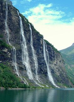 Seven Sisters Waterfall, Norway coloring #11, Download drawings