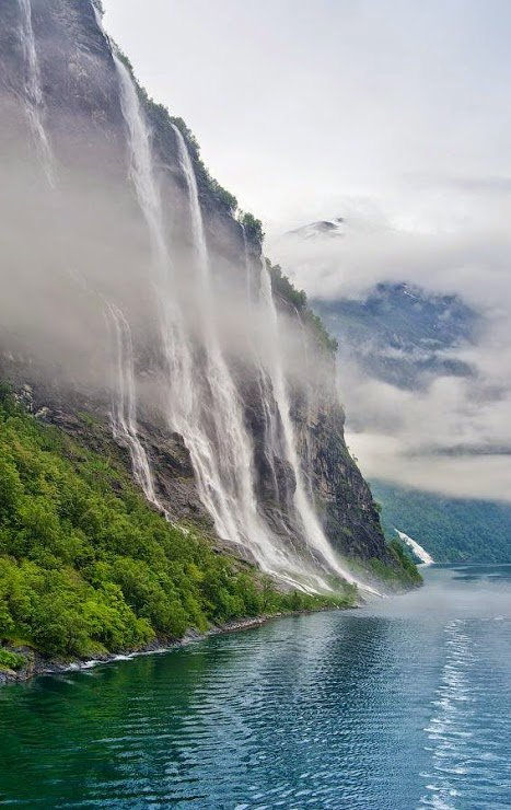 Seven Sisters Waterfall, Norway coloring #18, Download drawings