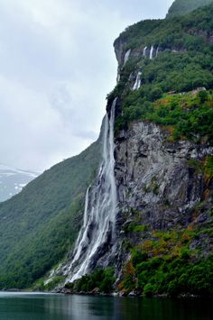 Seven Sisters Waterfall, Norway coloring #15, Download drawings