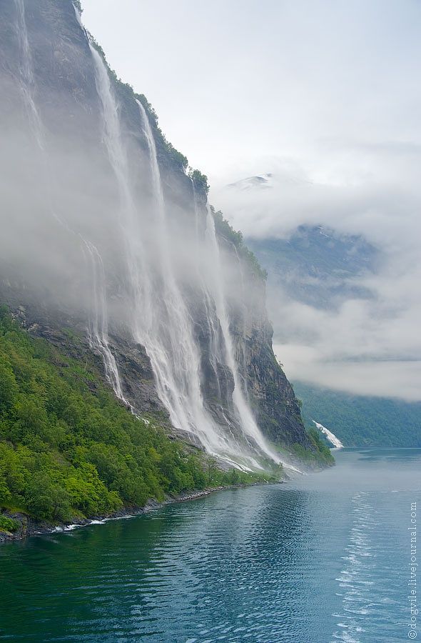 Seven Sisters Waterfall, Norway svg #18, Download drawings