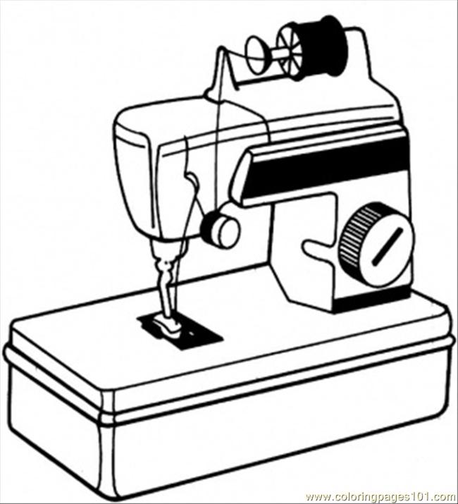 Sewing Machine coloring #20, Download drawings