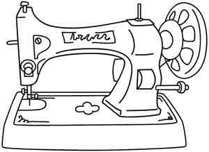 Sewing Machine coloring #11, Download drawings