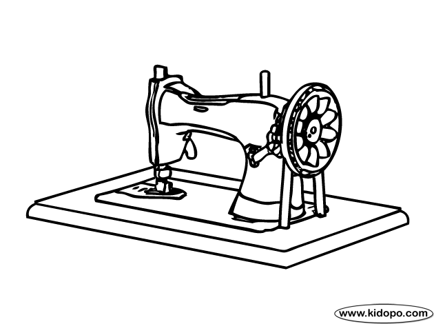 Sewing Machine coloring #19, Download drawings