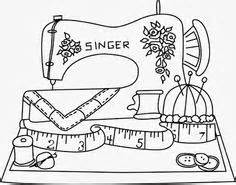 Sewing Machine coloring #18, Download drawings