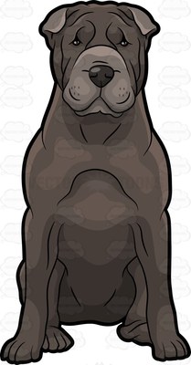 Sharpei clipart #2, Download drawings
