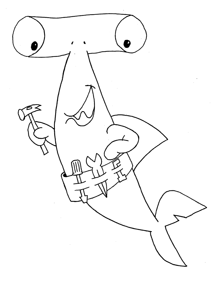 Shark coloring #11, Download drawings