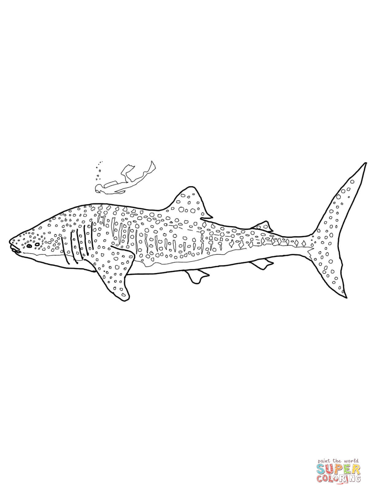 Whale Shark coloring #9, Download drawings