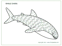 Whale Shark coloring #4, Download drawings