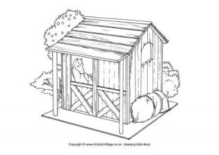 Shed coloring #11, Download drawings