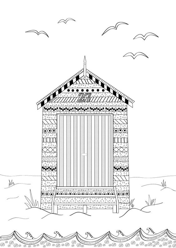 Shed coloring #7, Download drawings