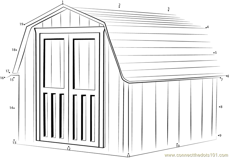 Shed coloring #18, Download drawings
