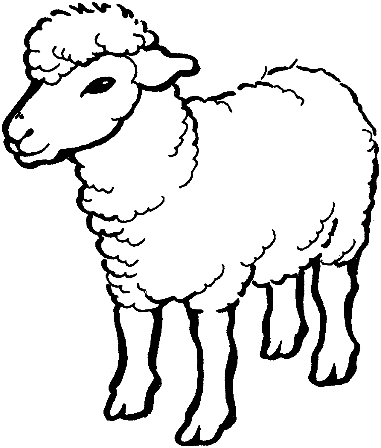 Sheep coloring #18, Download drawings