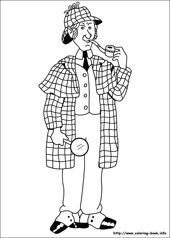 Sherlock Holmes coloring #14, Download drawings