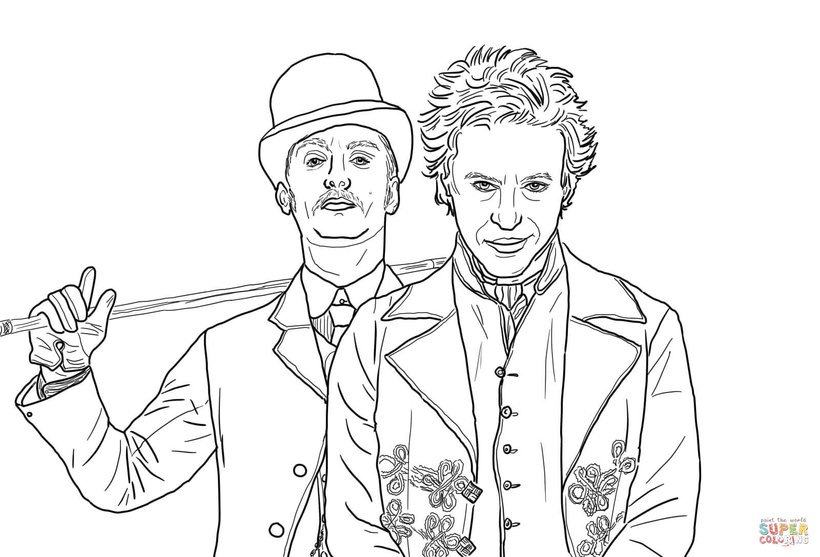 Sherlock Holmes coloring #5, Download drawings