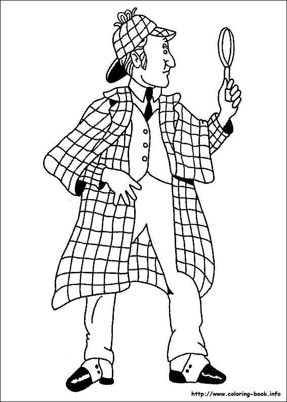 Sherlock Holmes coloring #12, Download drawings