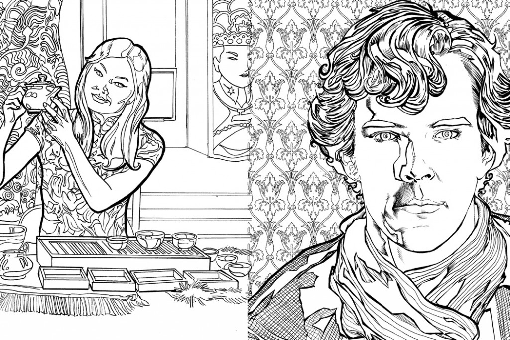 Sherlock Holmes coloring #1, Download drawings