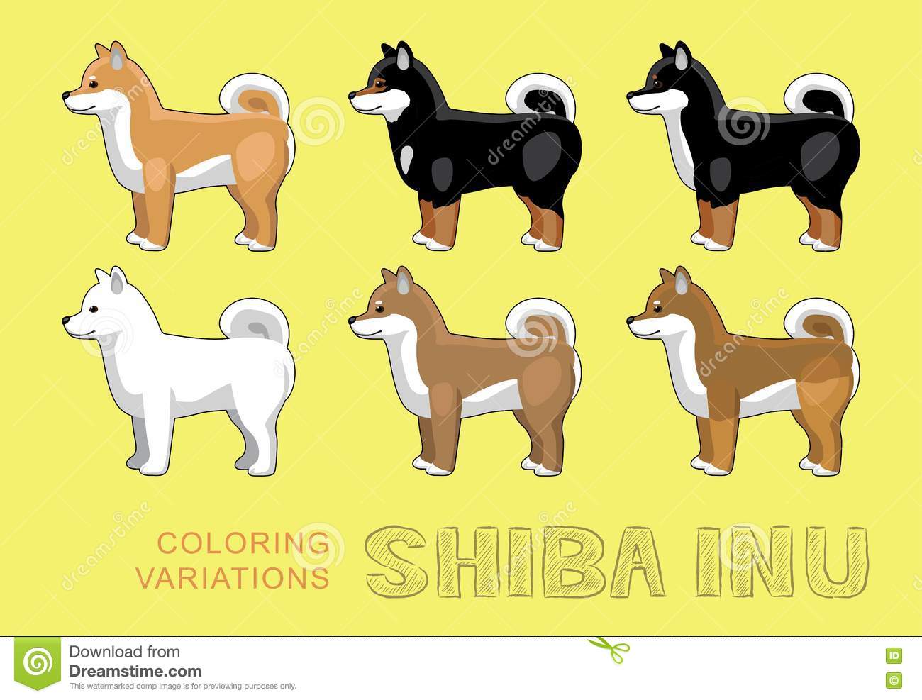 Shiba Inu coloring #10, Download drawings